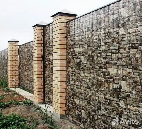 Профнастил с рисунком кирпича