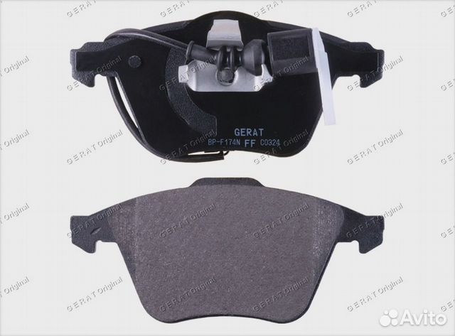 Тормозные колодки Gerat BP-F174N (передние) Normal