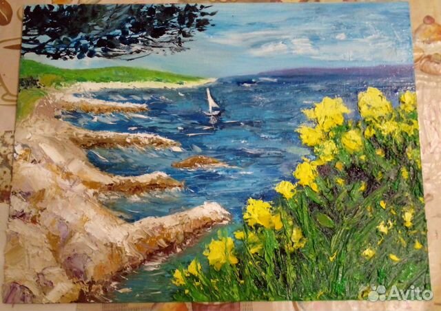 Картина маслом. Лазурный берег