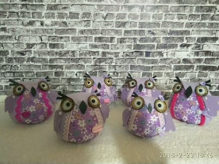 Совушки интерьерные