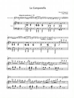 Ноты. Альт Сакс Паганини 