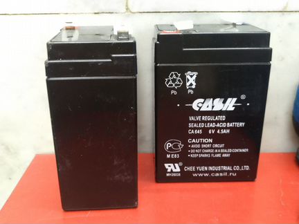 Батарея акб AGM Casil CA645 6V 4,5Ah