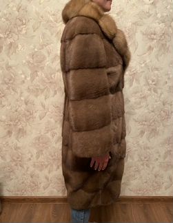 Шуба норковая + соболь