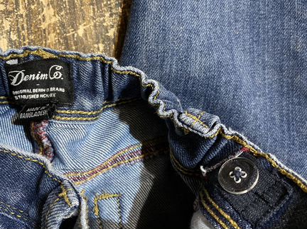 Джинсы + лонгслив + рубашка (100см) 98 размера