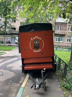 Прицеп переделанный под кофейню