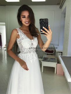 Свадебное белое платье 40, 42, 44, 46
