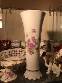 Антиквариат ваза Бавария Шуман цветы 28/11 см