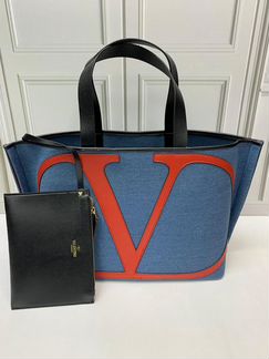 Сумка шоппер Valentino Garavani джинсовая