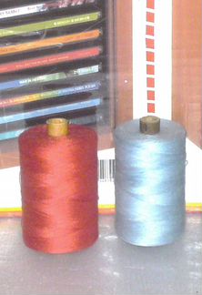 Нитки синие,оранжевые,болотные швейные №20-№40