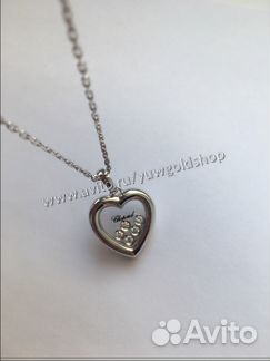 Новый золотой кулон с брил. Chopard