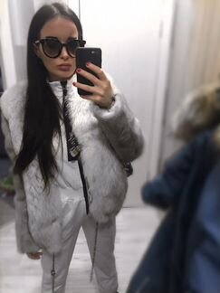 Шуба короткая кролик