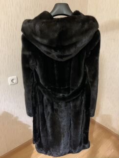 Шуба норковая, черная blackglama
