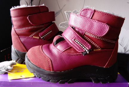 Зимние ботинки, нат. кожа/мех, 