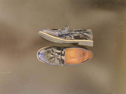 Кожаные лаковые туфли, 34р