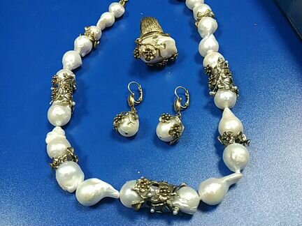 Набор барочный натуральный жемчуг