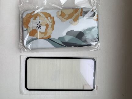 Чехол + стекло iPhone XR новый