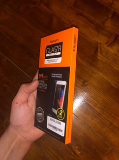 iPhone 8 Plus Защитное стекло Spigen 2шт