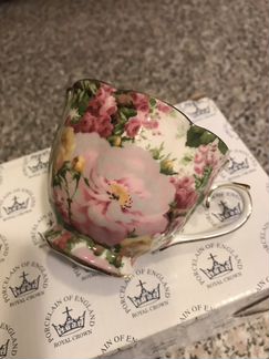 Чайная пара porcelain OF england royal crown