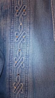 Пиджак джинсовый lafeipiza, 52 размер