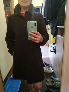 Пальто шерстяное, размер 44-46