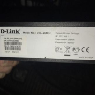Wi-fi роутер D-Link DSL-2640U