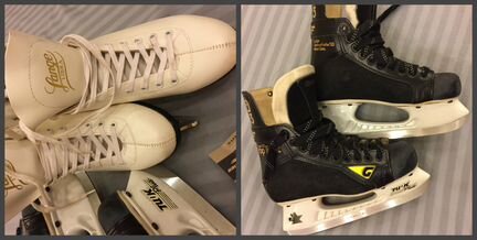 Коньки профессиональные graf и lange (bauer)
