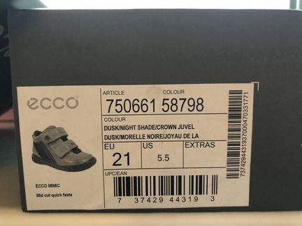 Ботиночки Ecco 21