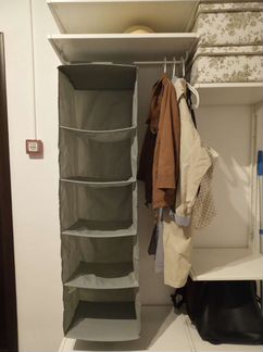 Подвесной модуль Скубб Икеа серый