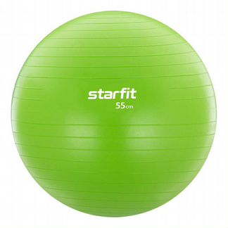 Мяч гимнастический GB-104 55 см, антивзрыв Starfit (0,9 кг, зеленый)