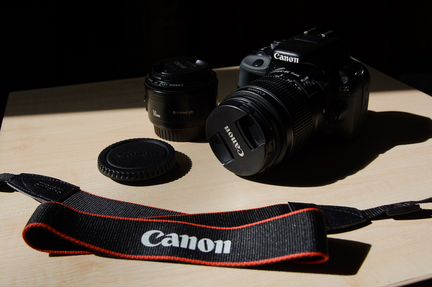 Canon EOS 100D Kit 18-55mm IS STM + 50mm f/1.8