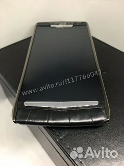 Vertu Signature Touch Clous Paris Black Alligator