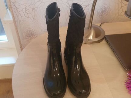 Утепленные резиновые сапоги, р 36
