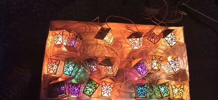 Электрогирлянда периода СССР Золотой Фонарик