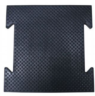 Коврик резиновый черный, 500 X 500 X 25 мм