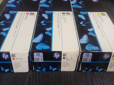 Картридж hp 81 C4930A, C4933A, C4931A, C4932A