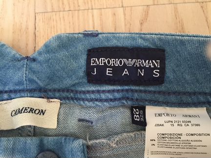 Джинсы Emporio Armani Jeans новые 28 размер