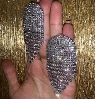 Серьги из страз