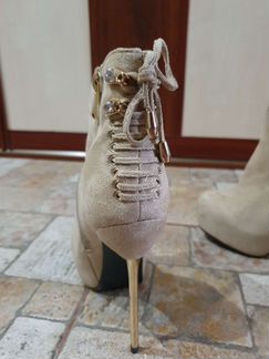 Ботильоны замшеые демисезонные