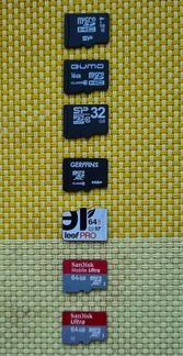 Карты памяти SD, sdhc