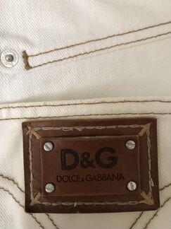 Женские белые джинсы DG оригинал