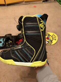 Детский сноуборд 110, крепления Ride + ботинки K2