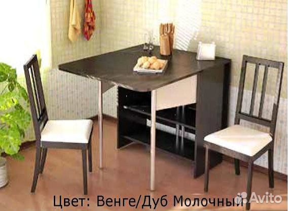 стол на маленькую кухню раскладной к стене