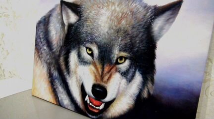 Звериный оскал, 60х90см, холст, масло, художник