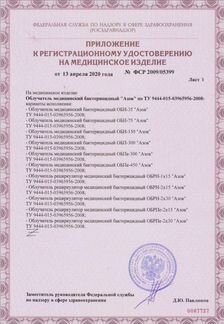 Облучатель-рециркулятор бактерицидный обрн-2х15/30