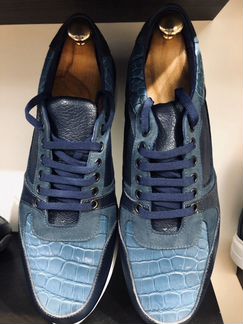 Кроссовки крокодил Gucci kiton Louis dolce