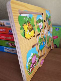 Игрушка Лабиринт Найди животное, деревянная