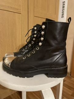 Ботинки кожаные женские zara