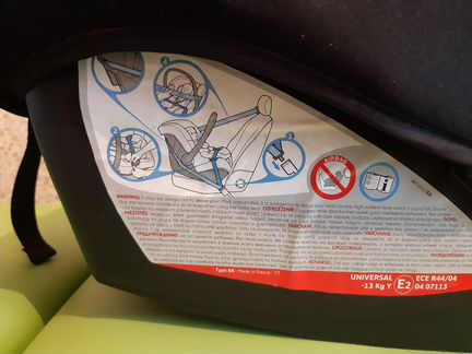 Автокресло 0+