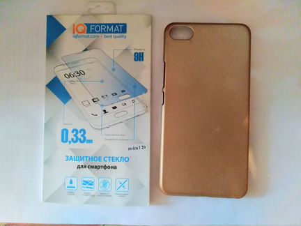 Защитное стекло для смартфона Meizu u20 и чехол