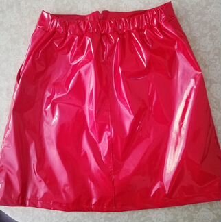 Клеёнчатая юбка на подкладе на размер 40-42